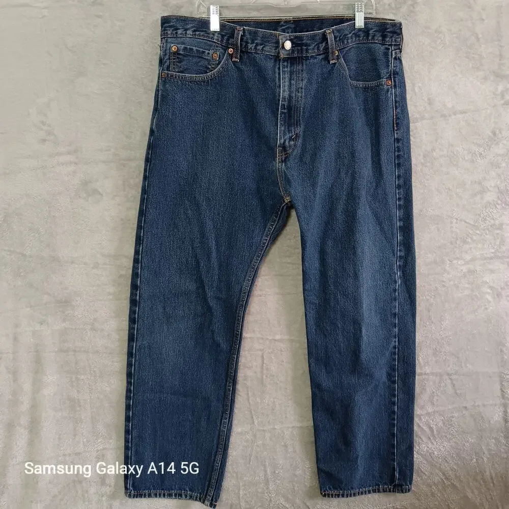 Levi's 505 Men's Regular Fit Jeans Size 40x30 Blue Denim‎ Straight Leg Classic